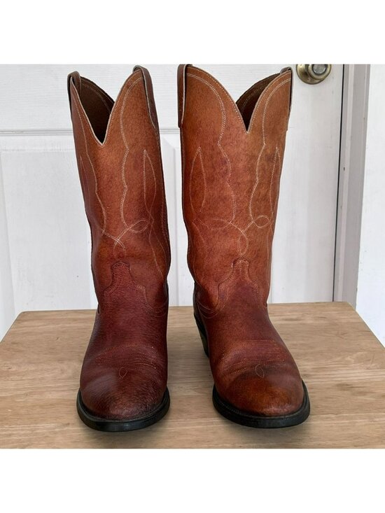 Acme Shoes - Vtg Acme Vulcan 9024 Cowgirl Western Boots 11D Pull On Oil Resistant made in USA